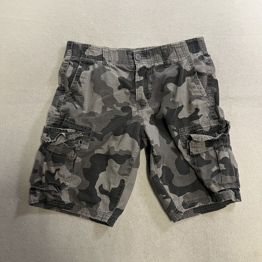 Urban Pipeline Cargo Shorts Mens 30 Gray Camo Max Flex Ripstop Stretch Utility
